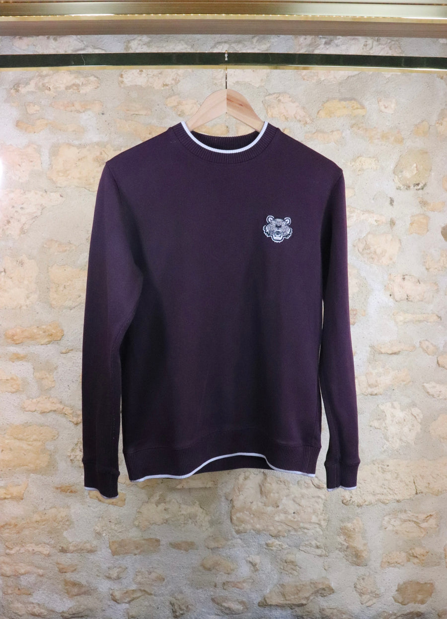 Crewneck Kenzo Tiger Crest Bordeaux