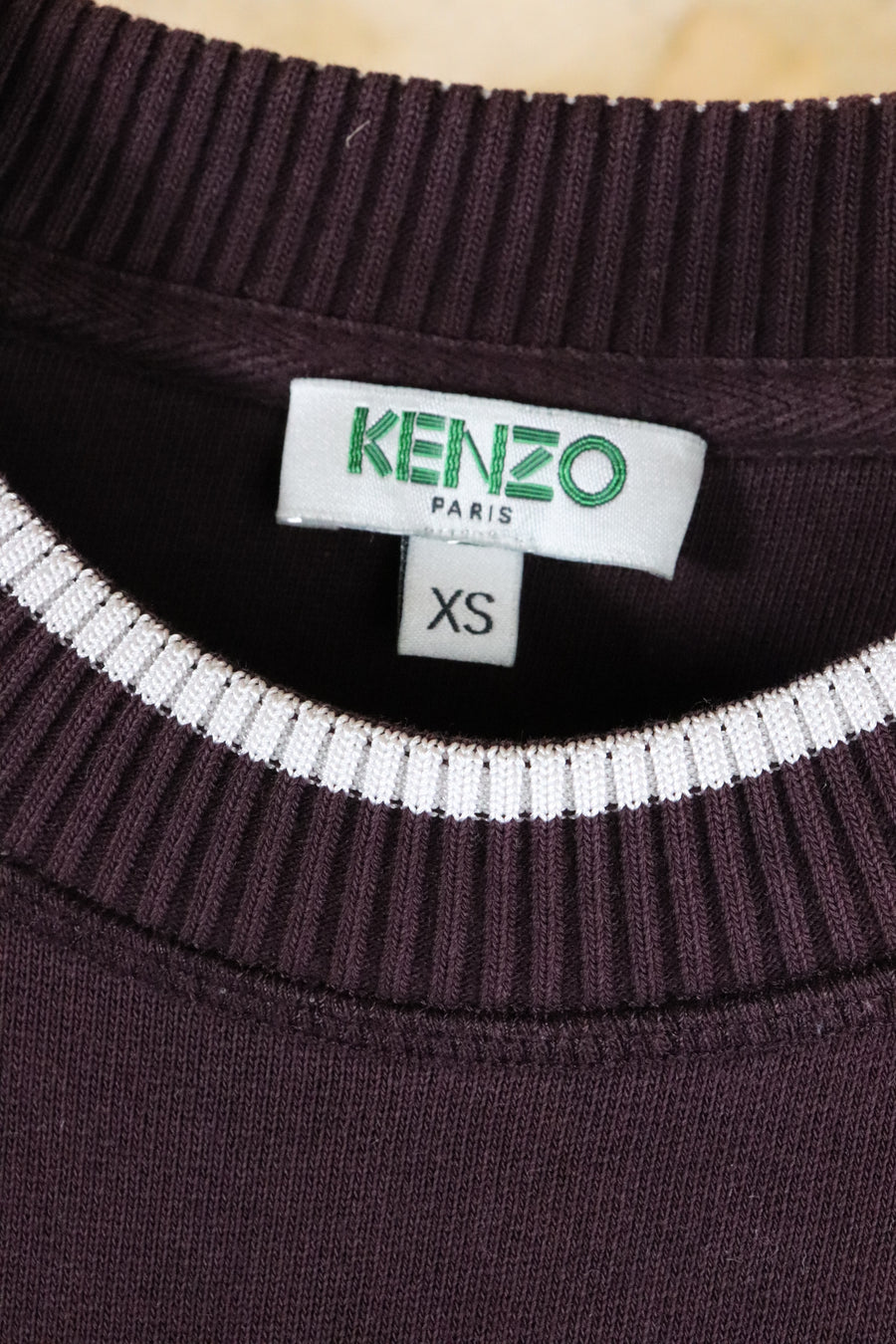 Crewneck Kenzo Tiger Crest Bordeaux