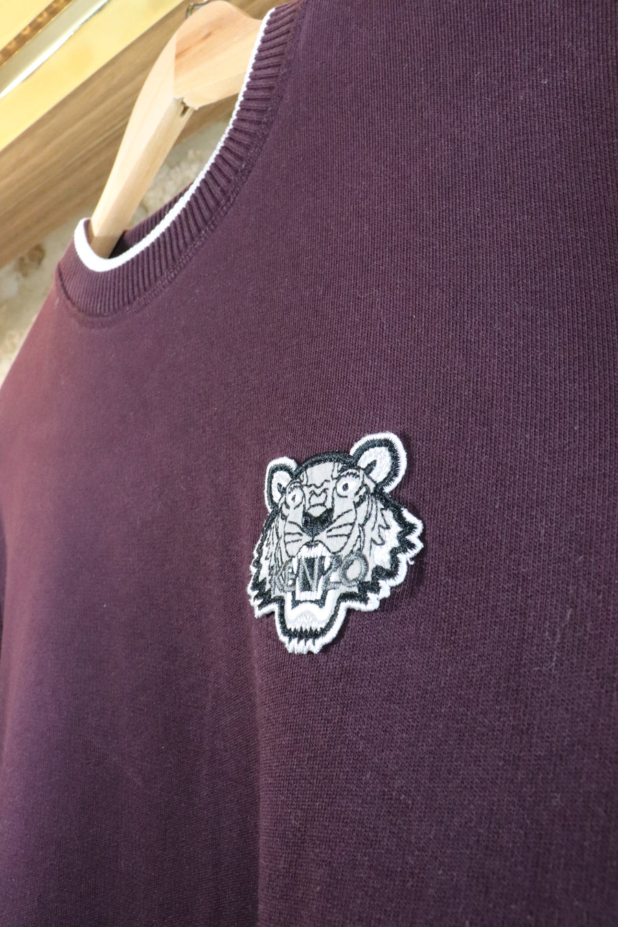 Crewneck Kenzo Tiger Crest Bordeaux