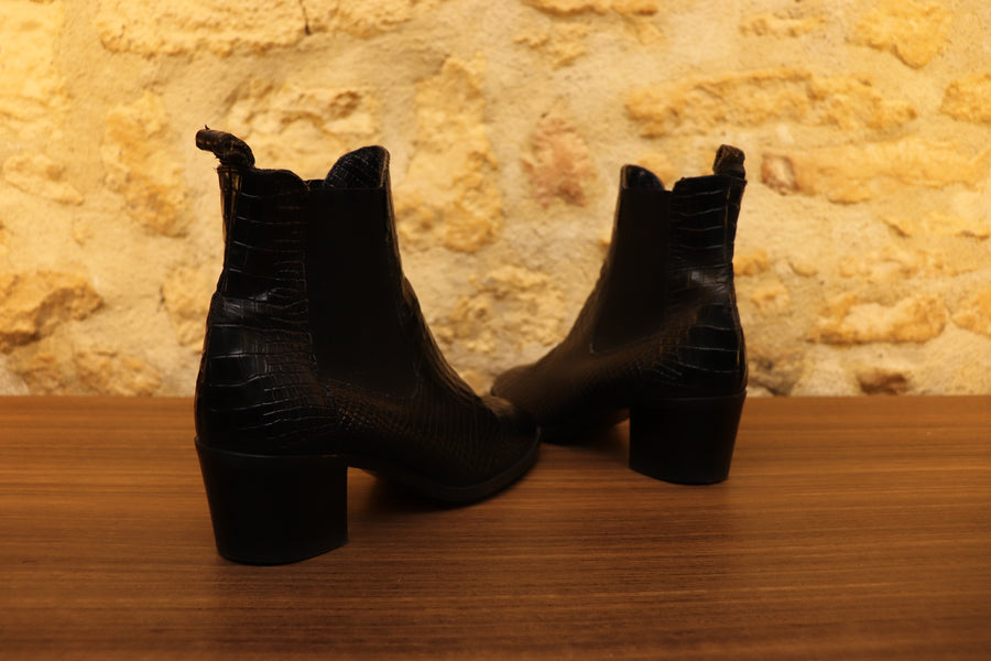 Bottines en cuir