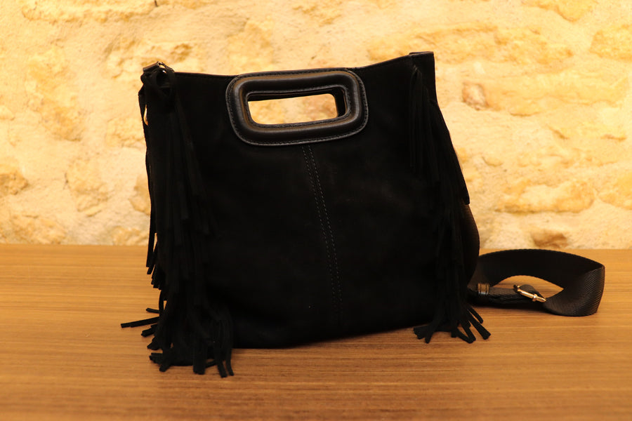 Maje Mini sac M en daim