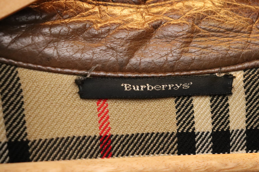 Burberry blouson aviateur en cuir