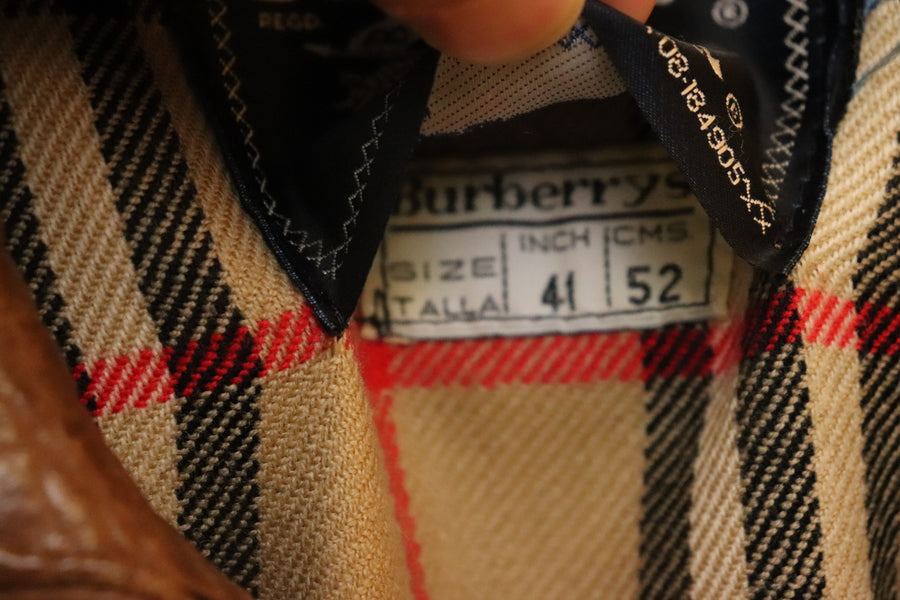 Burberry blouson aviateur en cuir