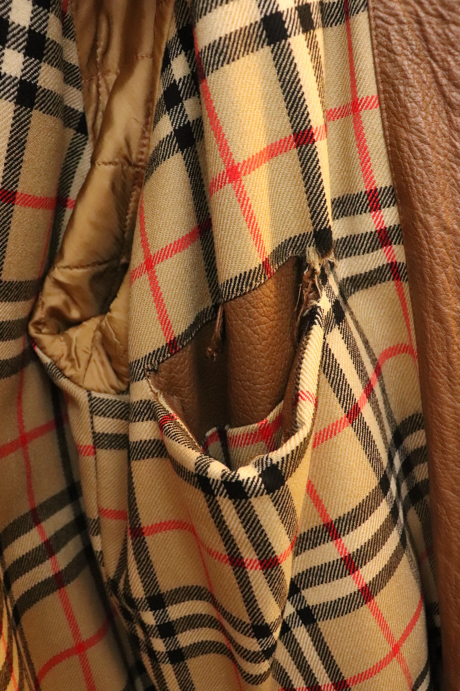 Burberry blouson aviateur en cuir