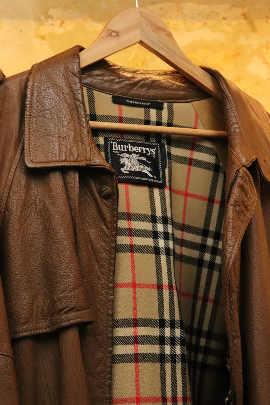 Burberry blouson aviateur en cuir