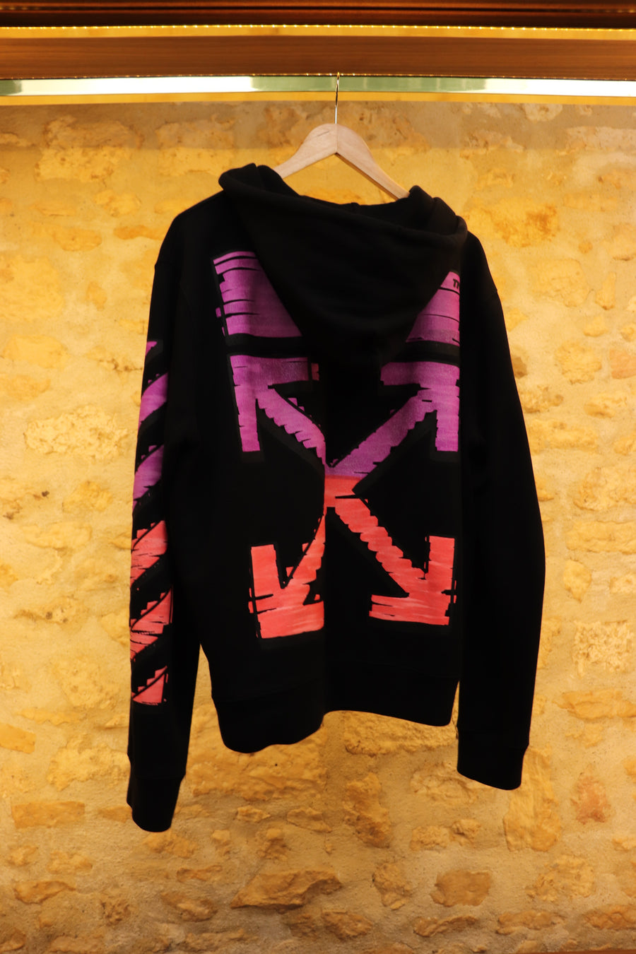 Off-White Red  Purple Arrow Hoodie