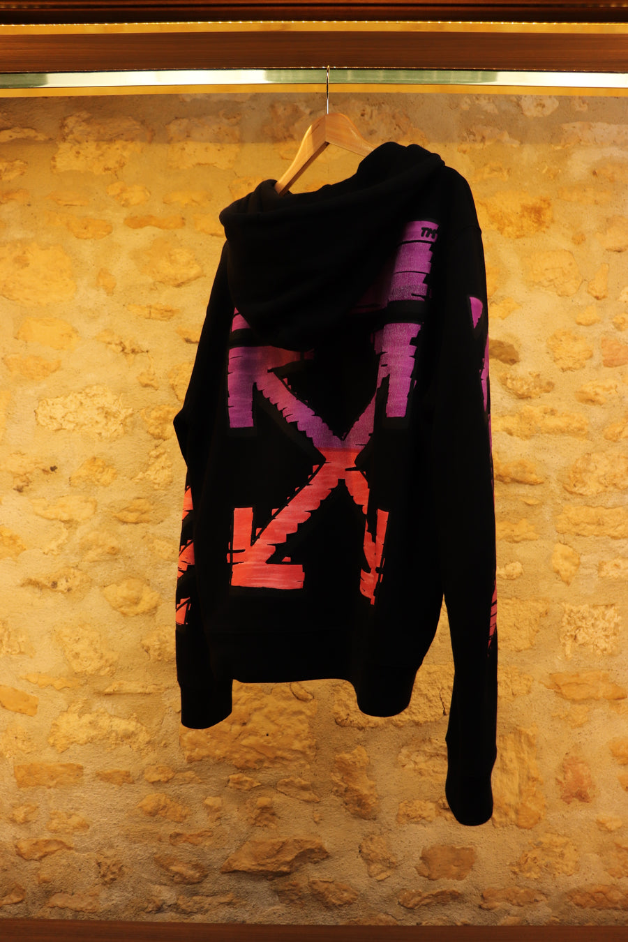 Off-White Red  Purple Arrow Hoodie