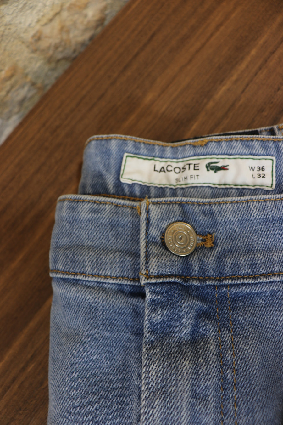 Lacoste Washed Bleach Jean