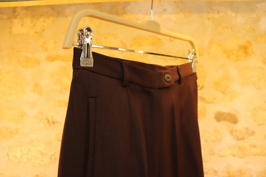 Traje pantalón chocolate Carole Richard