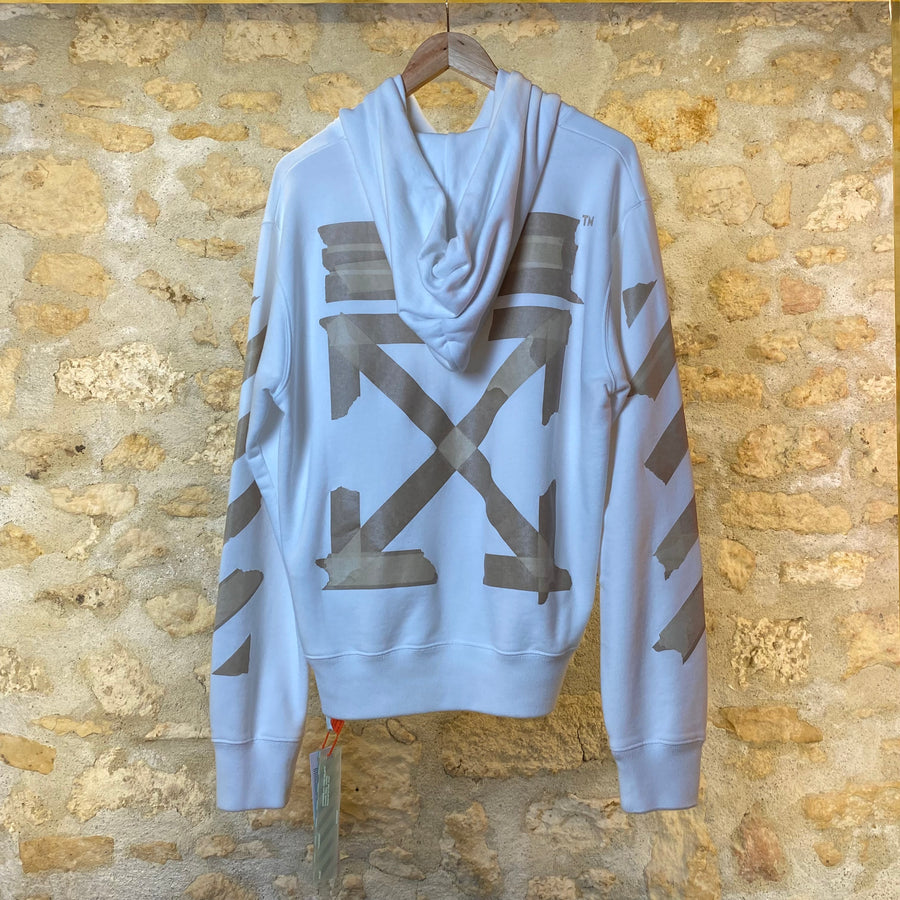 Off White Tape Arrow Slim Hoodie