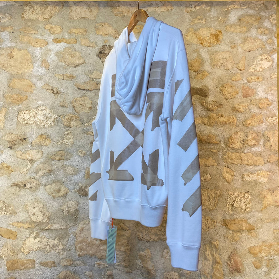 Off White Tape Arrow Slim Hoodie