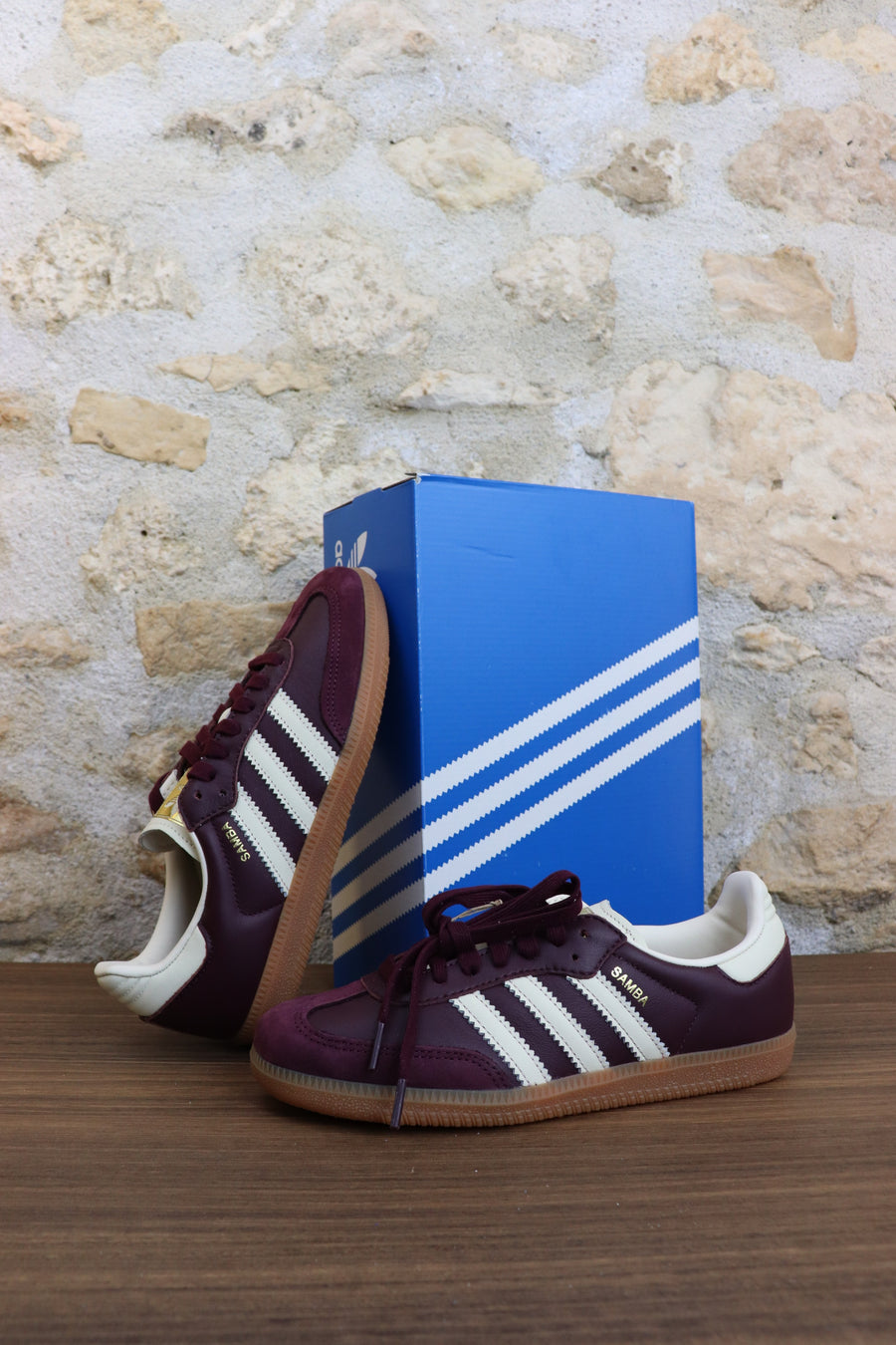 Samba Maroon Gold Metallic