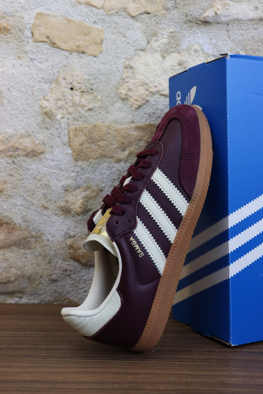 Samba Maroon Gold Metallic