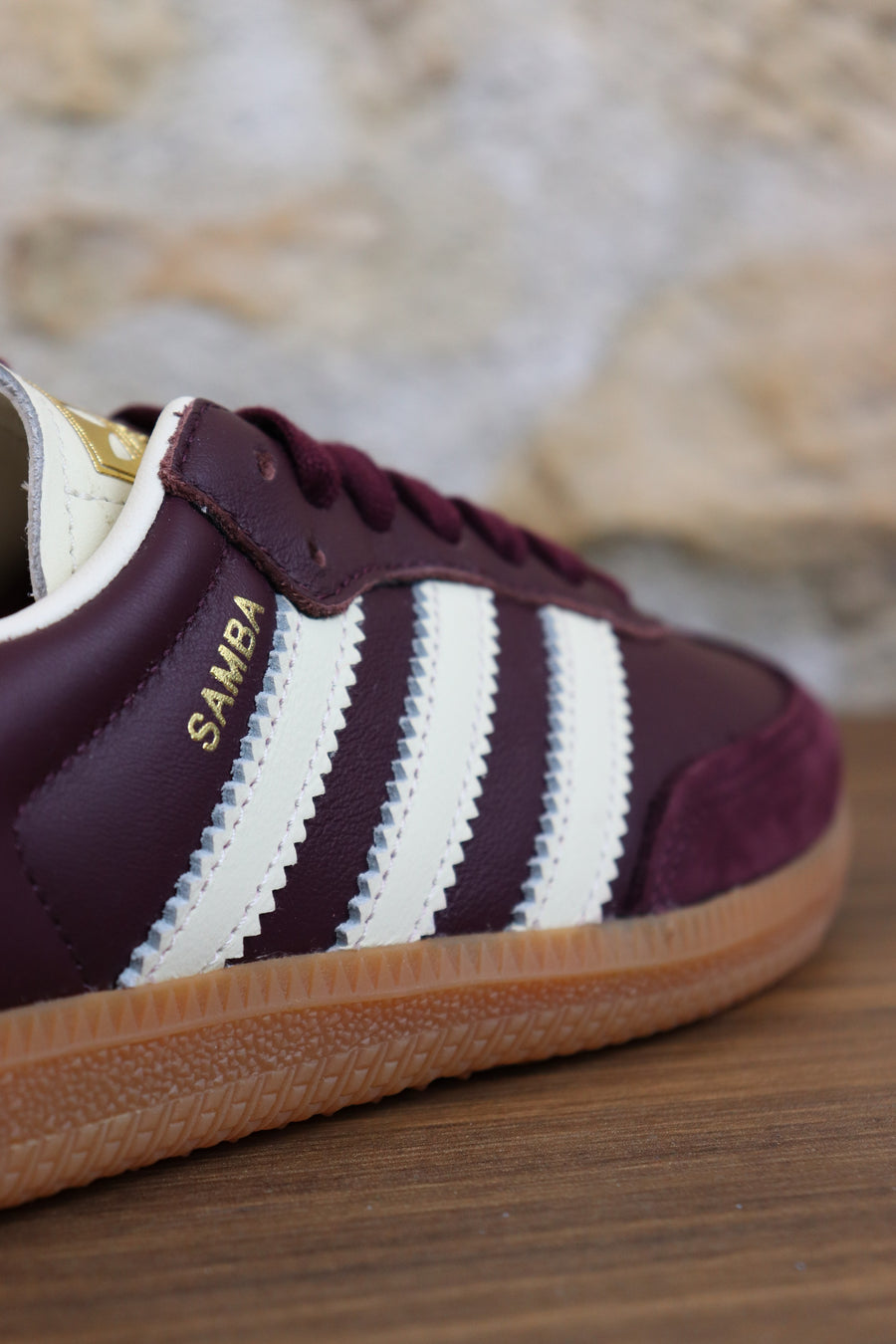 Samba Maroon Gold Metallic