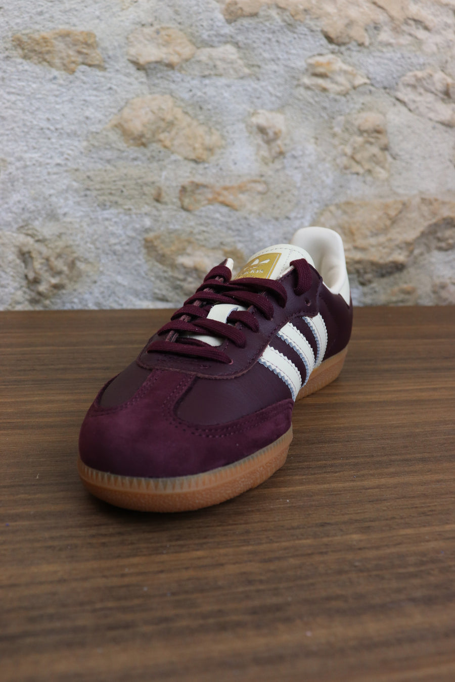 Samba Maroon Gold Metallic