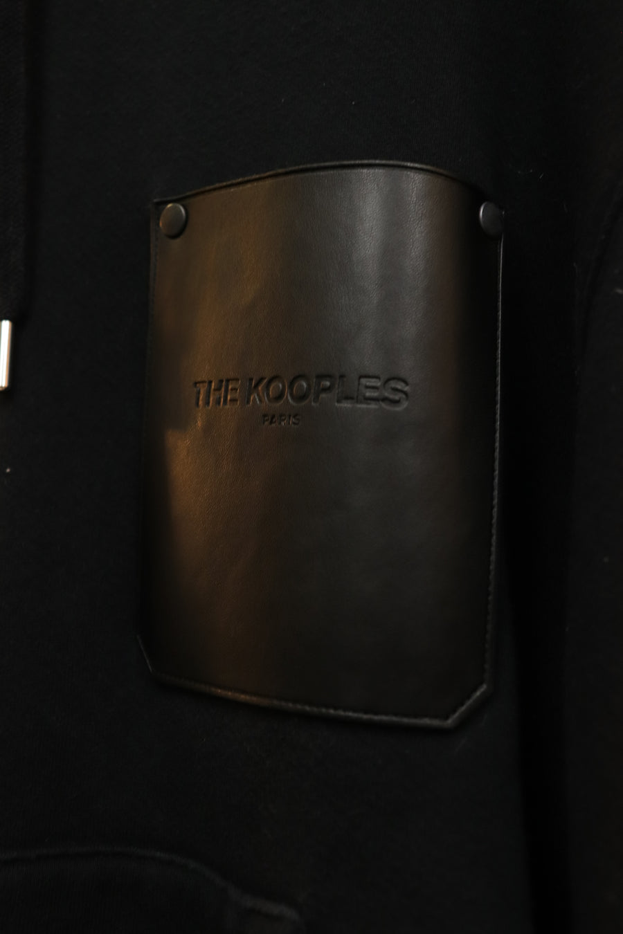 The Kooples Sweat Leather Logo Plaque