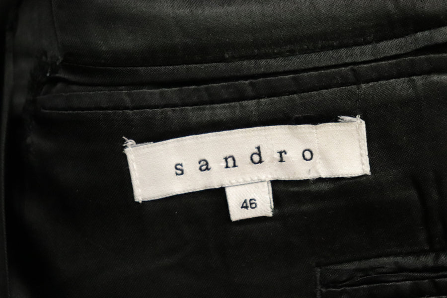 Sandro Blazer Midnight Blue en Laine