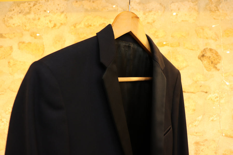 Sandro Blazer Midnight Blue en Laine