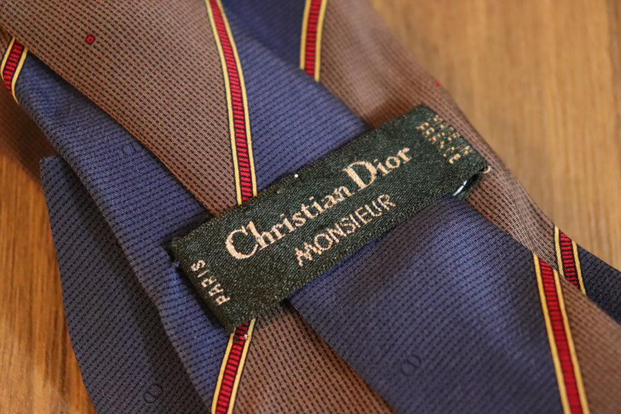 Corbata de seda vintage Dior