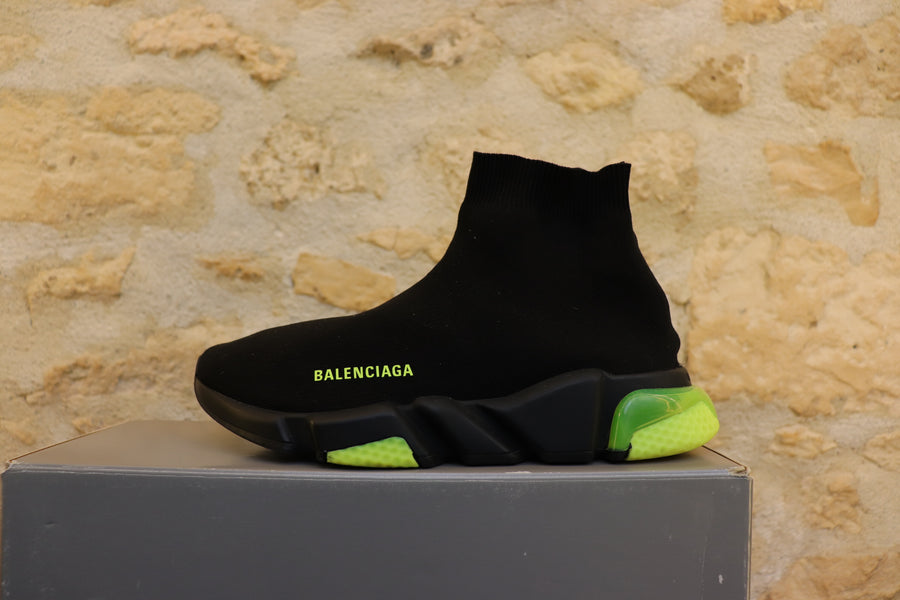 Balenciaga Speed ​​Trainer Clearsole Yellow Fluo