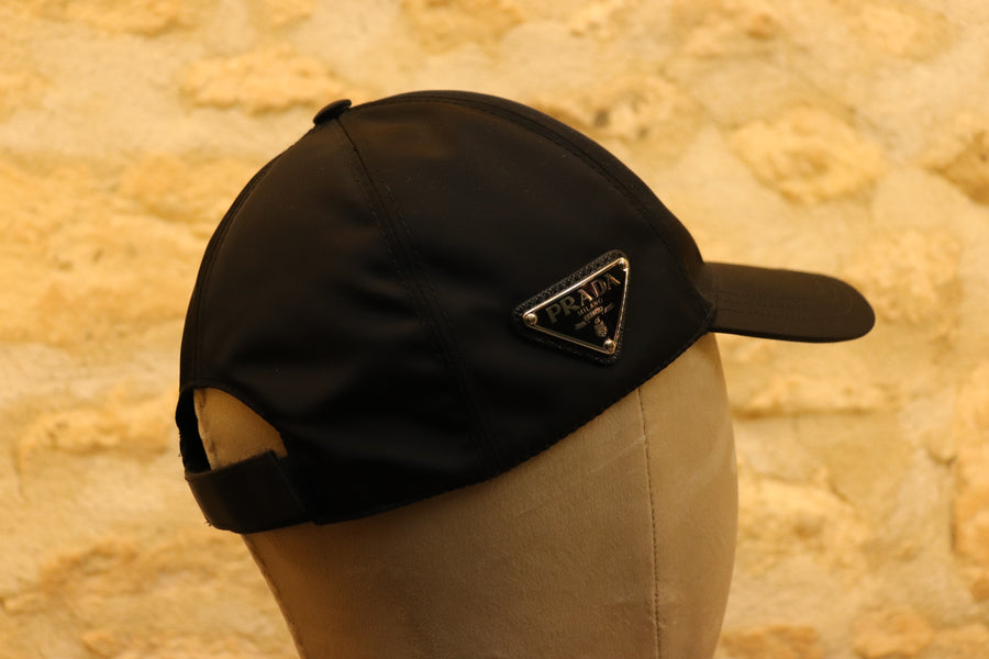 Prada Gorra Nailon Negro