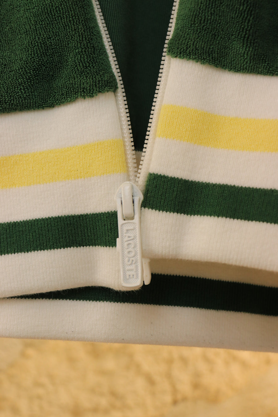 Lacoste Pull zip en éponge