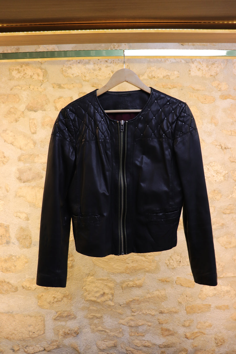 IKKS Lambskin Leather Jacket