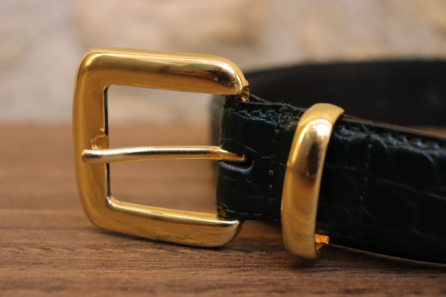 Ceinture en Cuir Croco