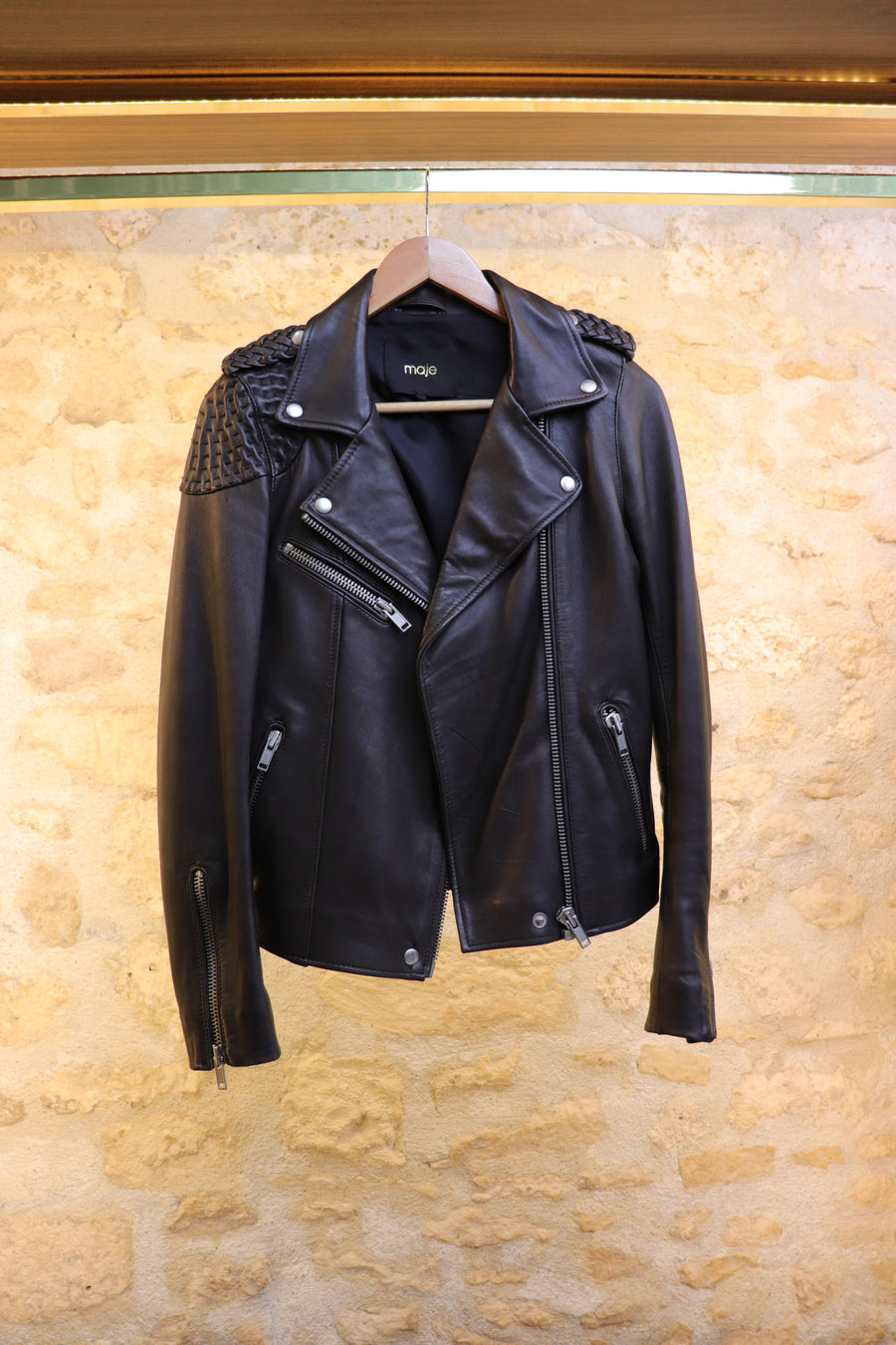 Maje Chaqueta de cuero