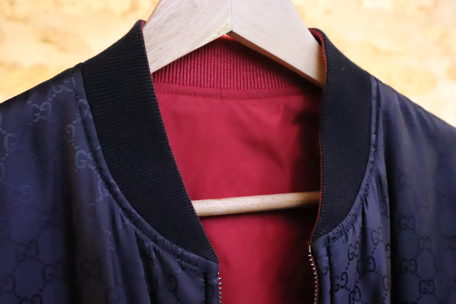 Gucci Veste Reversible GG Midnight Blue