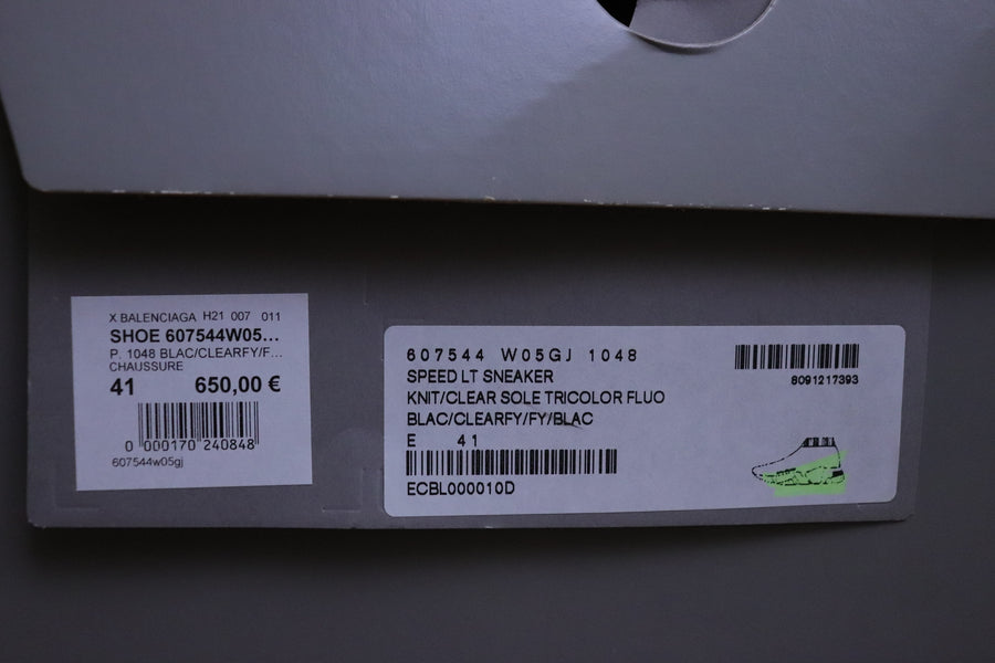Balenciaga Speed ​​Trainer Clearsole Yellow Fluo