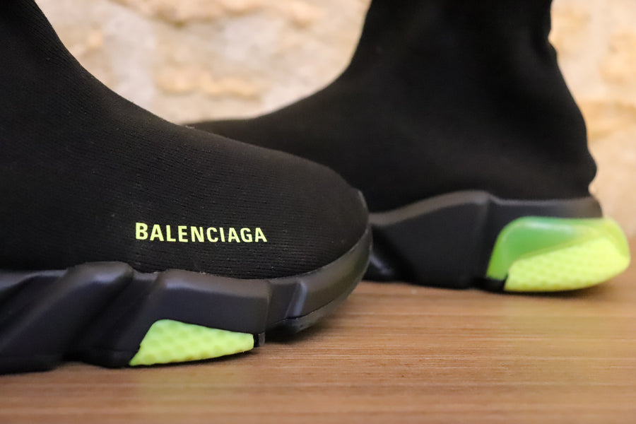 Balenciaga Speed ​​Trainer Clearsole Yellow Fluo
