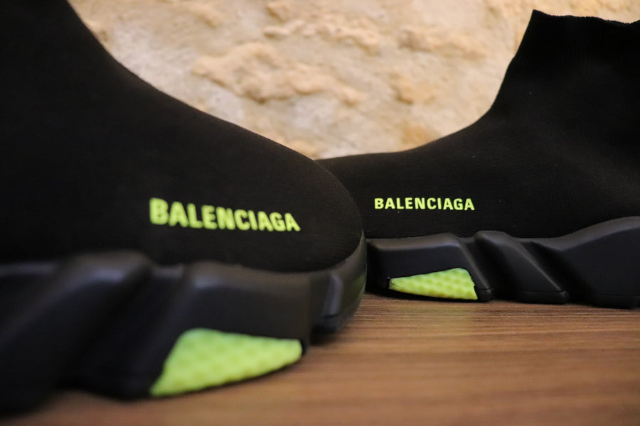 Balenciaga Speed ​​Trainer Clearsole Yellow Fluo