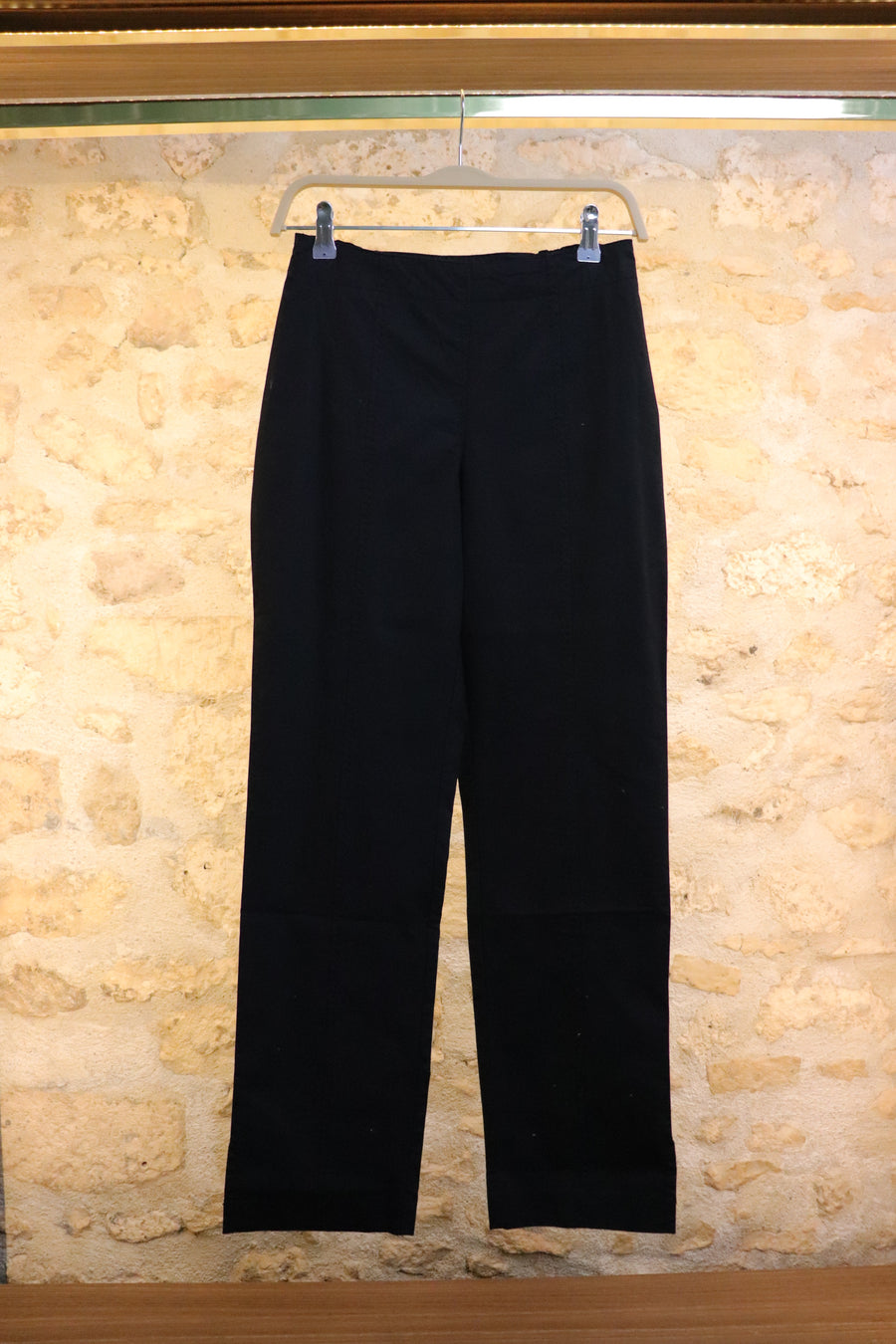 Damart Pantalon Noir Coton