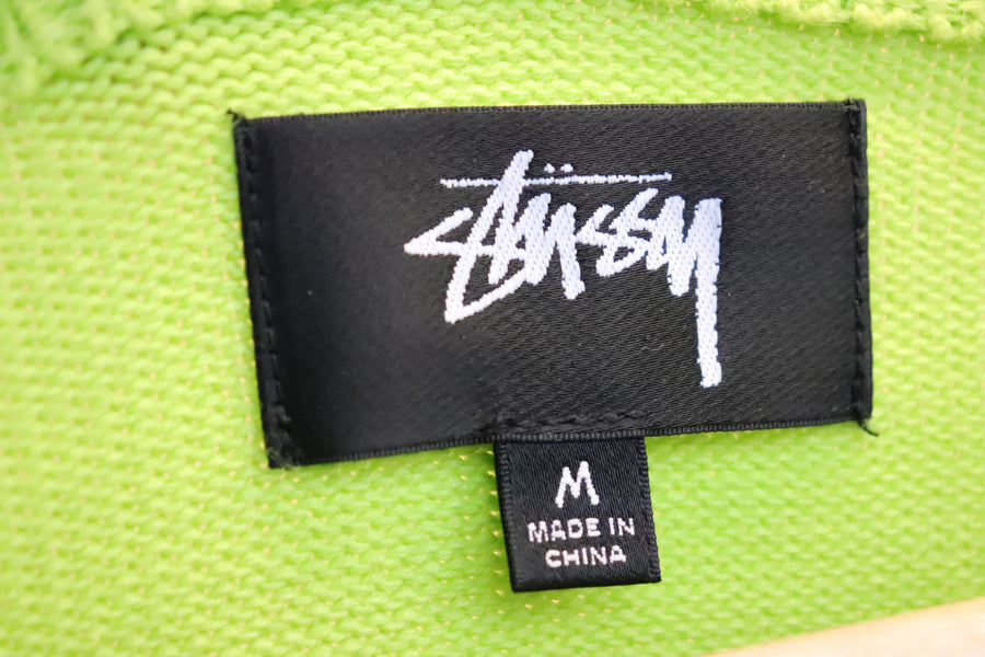 Stussy Pull Crewneck Fluo