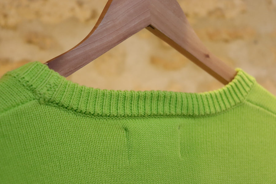 Stussy Pull Crewneck Fluo