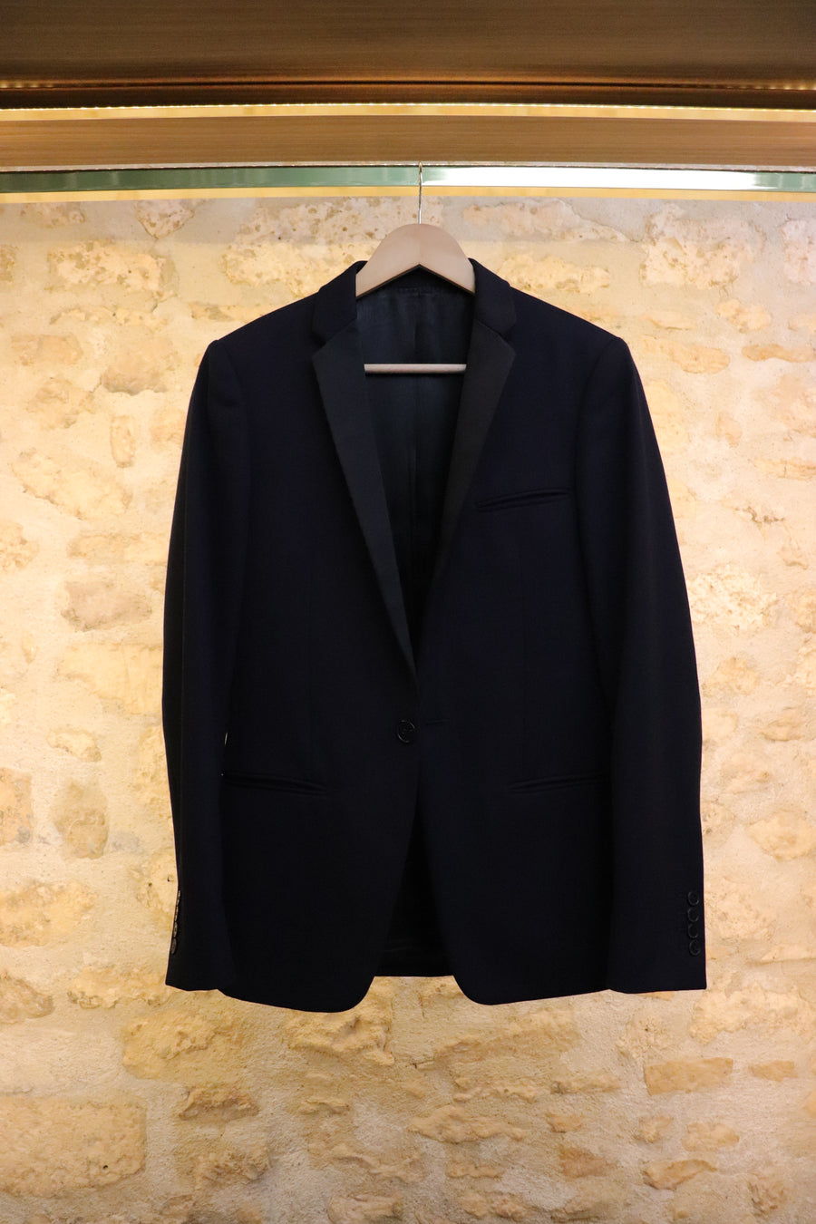 Sandro Blazer Midnight Blue en Laine