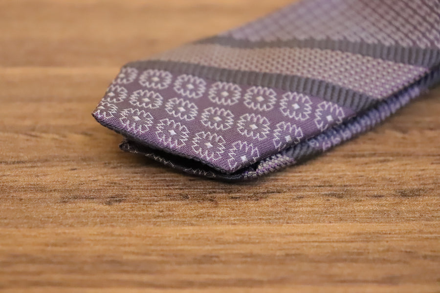 Chanel Cravate Soie Mauve