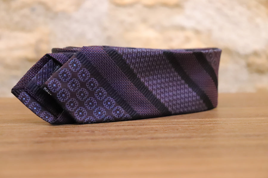Chanel Cravate Soie Violet