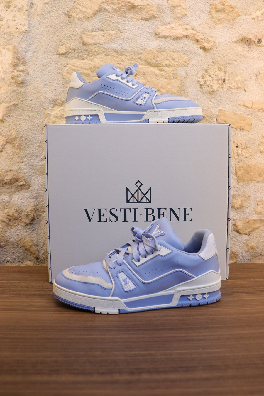 Louis Vuitton Trainers #54 Bleu Ciel