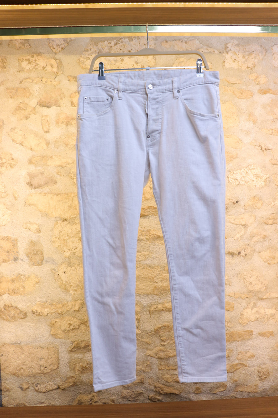 Dsquared2 Jean Skater White Bull