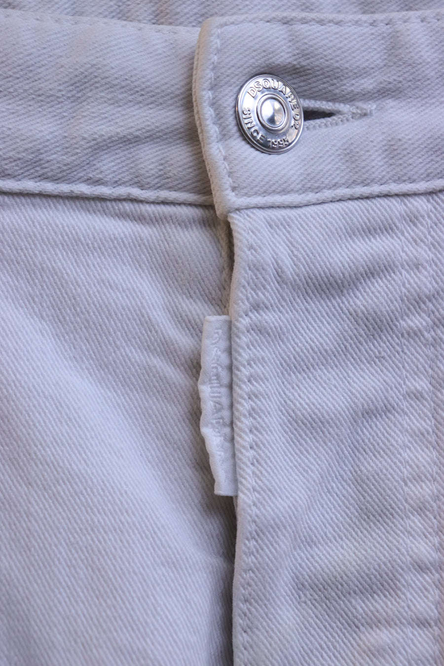 Dsquared2 Jean Skater White Bull