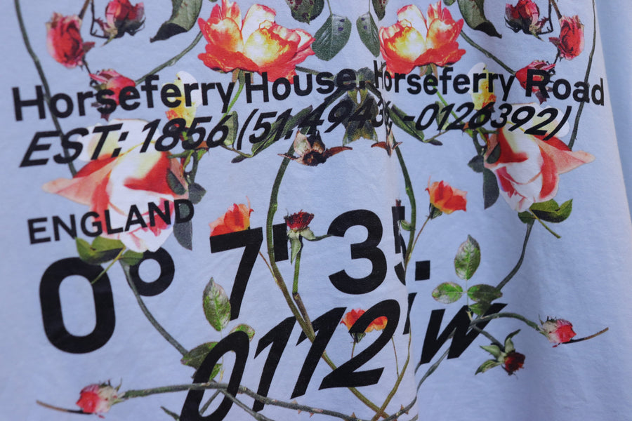 Camiseta extragrande con estampado floral de Burberry