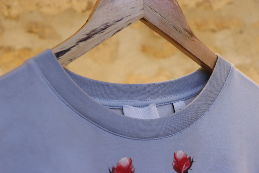 Camiseta extragrande con estampado floral de Burberry