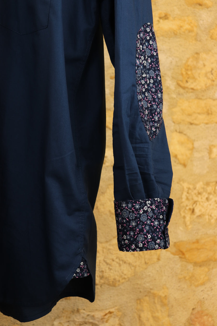 Eden Park Floral Elbow Patch Shirt