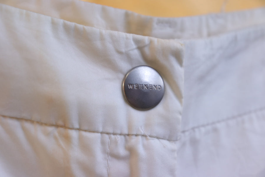 Weekend Max Mara Pantalon Blanc Ourlet