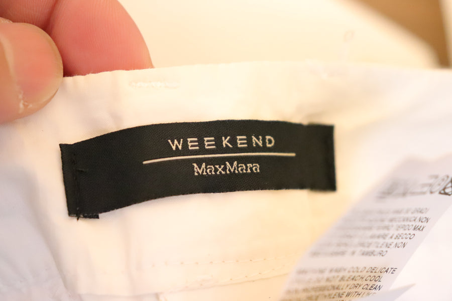 Weekend Max Mara Pantalon Blanc Ourlet