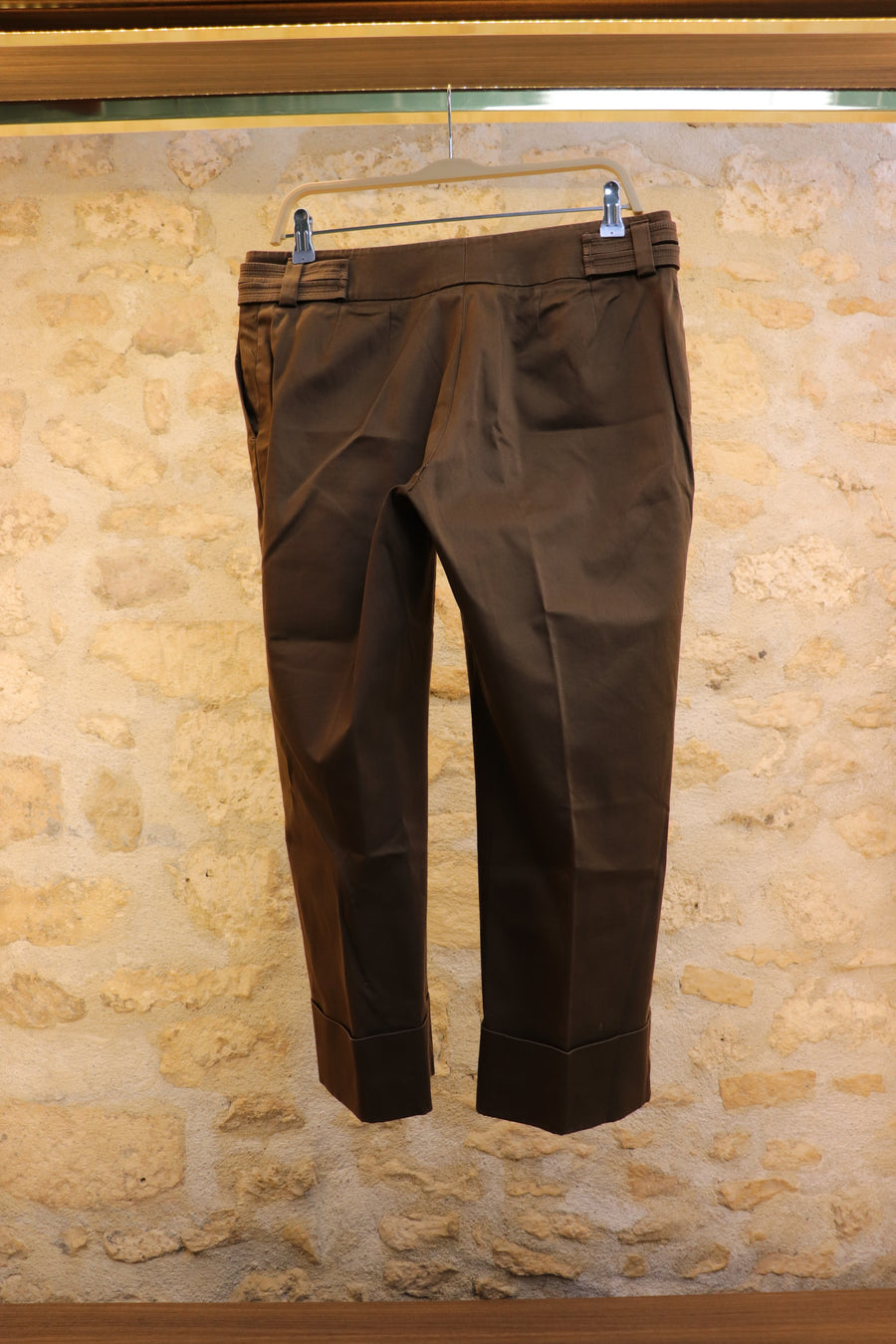 Max Mara Pantalon Ourlet Marron