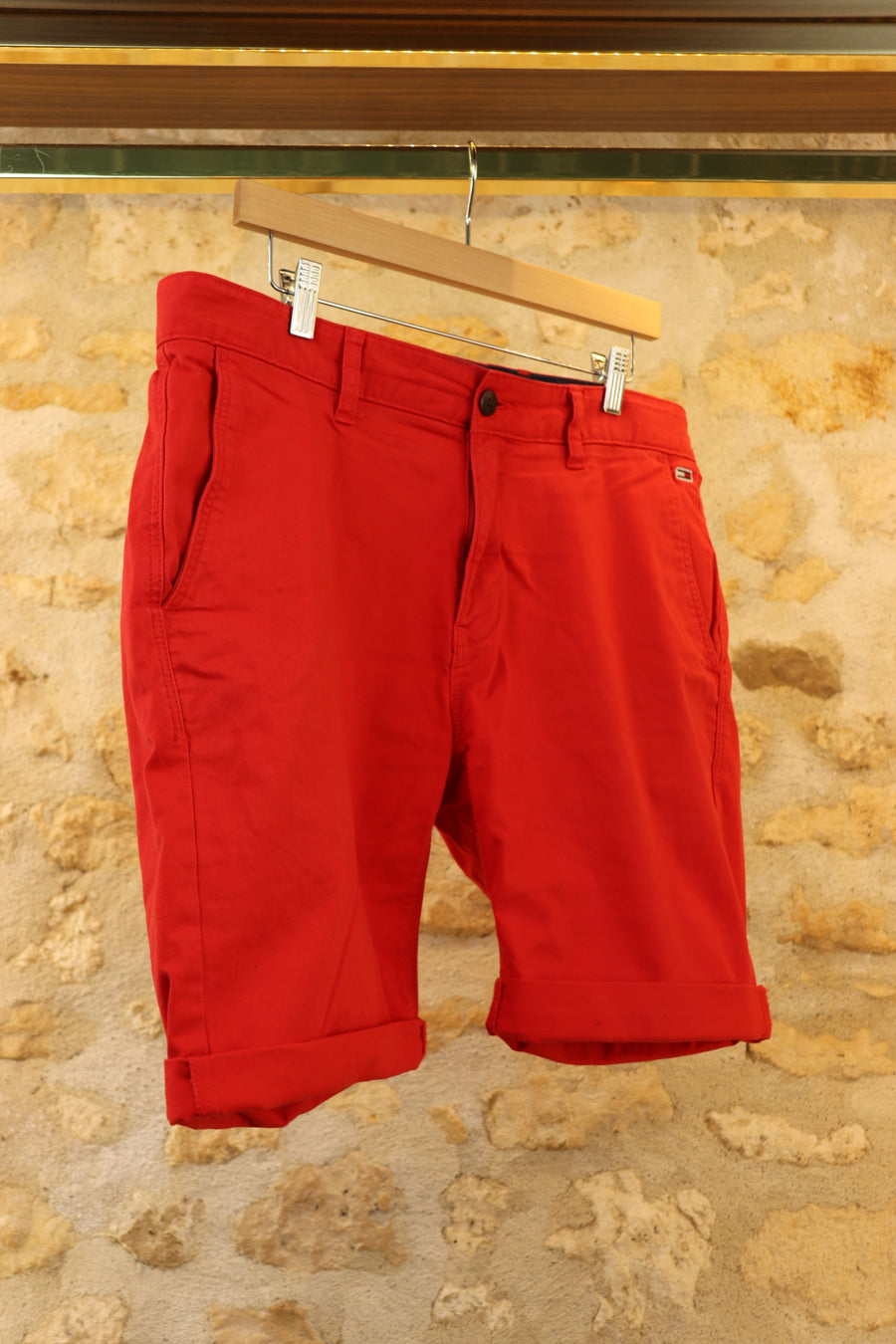 Tommy Hifilger Chino Short Flame Scarlet