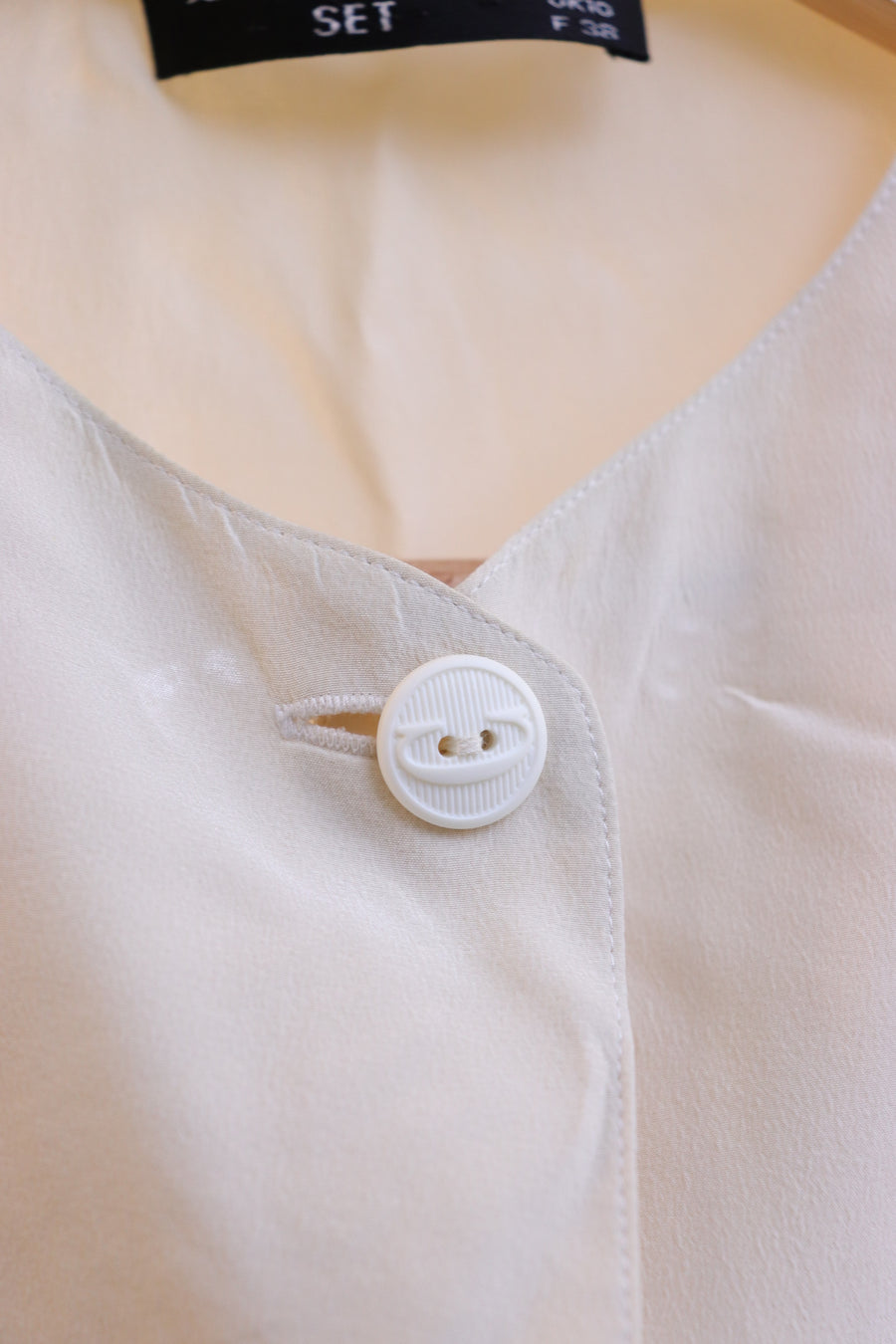 Louis Féraud Blouse Soie Écru